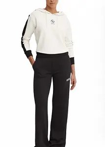 Жіноча толстовка Guess Ela Hoodie білий місяць S synthetic.ua - Фото 1