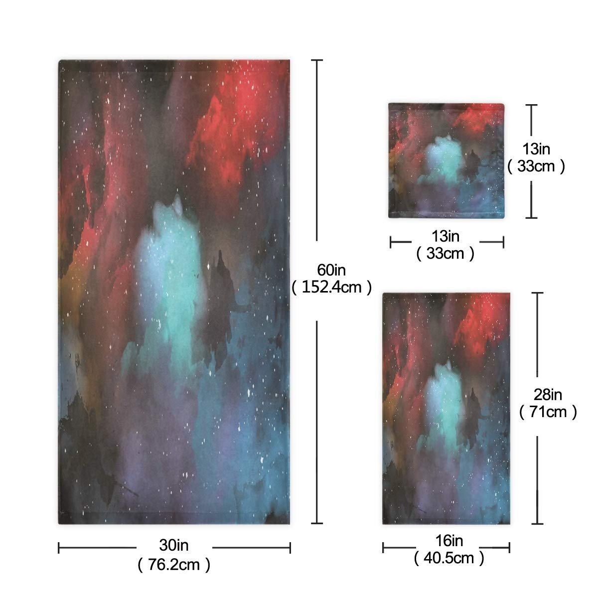 Набір рушників Universe Colourful Room 100% бавовна 3 шт. Кольоровий, фото №3