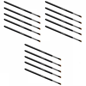 Пензлі для макіяжу minkissy 15 штук, скошений - Фото 1