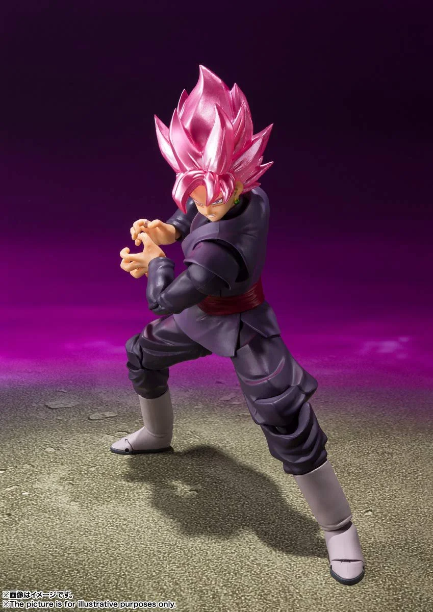 Экшн-фигурка Bandai Spirits TAMASHII NATIONS S.H.Figuarts Dragon Ball Super Goku Black - Super Saiyan Rose (Reissue), фото №5