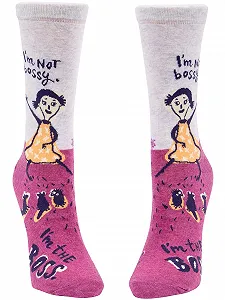 Жіночі шкарпетки Crew Blue Q I'm Not Bossy SW460 synthetic.ua - Фото 1