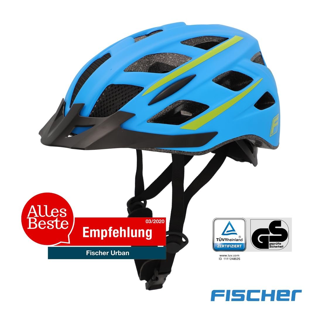 Шлем Fischer City Urban, размер S/M или L/XL, с подсветкой, разные цвета, фото №2