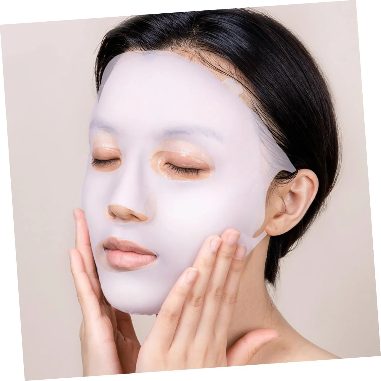 Багаторазова маска для обличчя WRITWAA, частково прозора для догляду за шкірою, фото №4