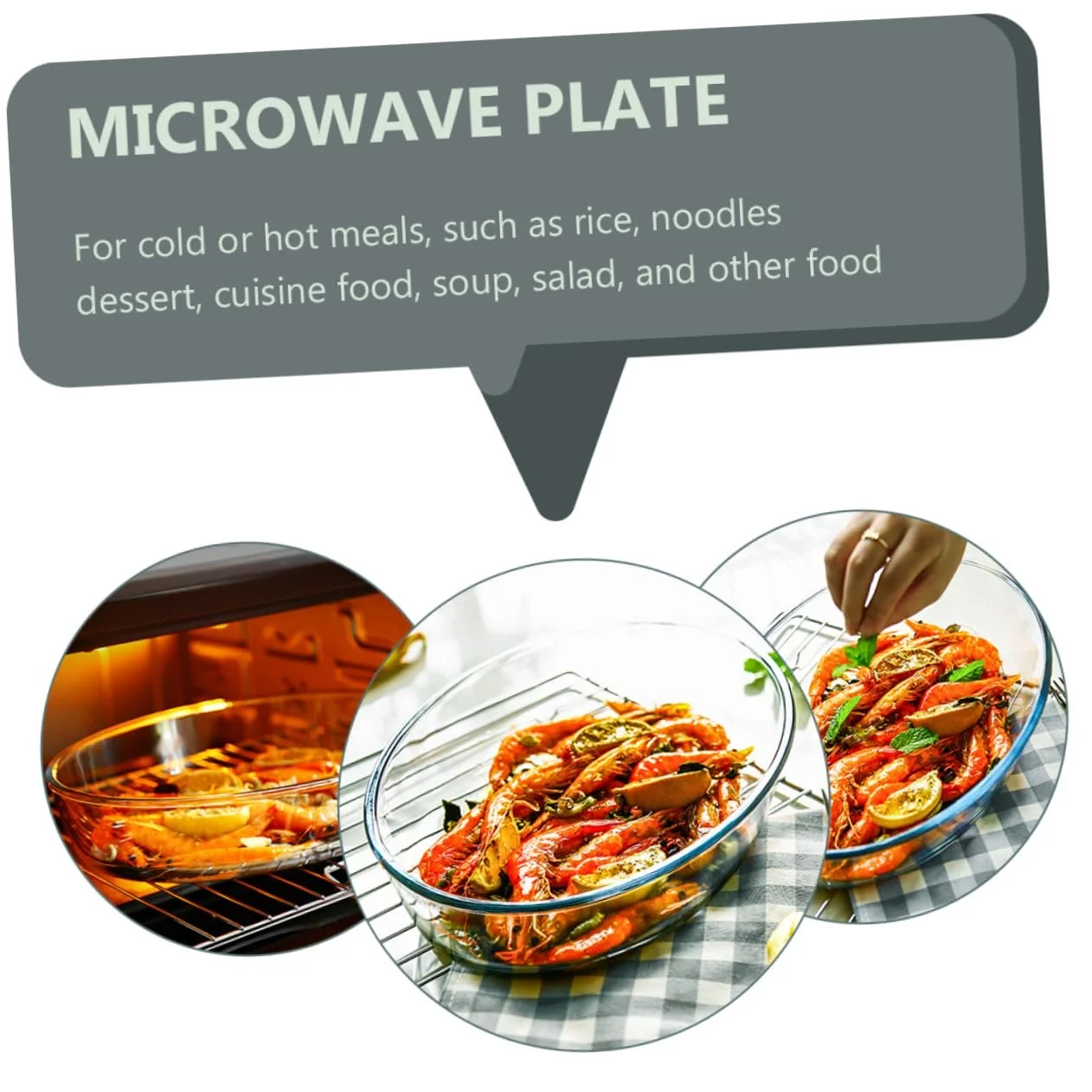 Форма для запекания TIDTALEO Овальная стеклянная 2400 мл Прозрачная, фото №7