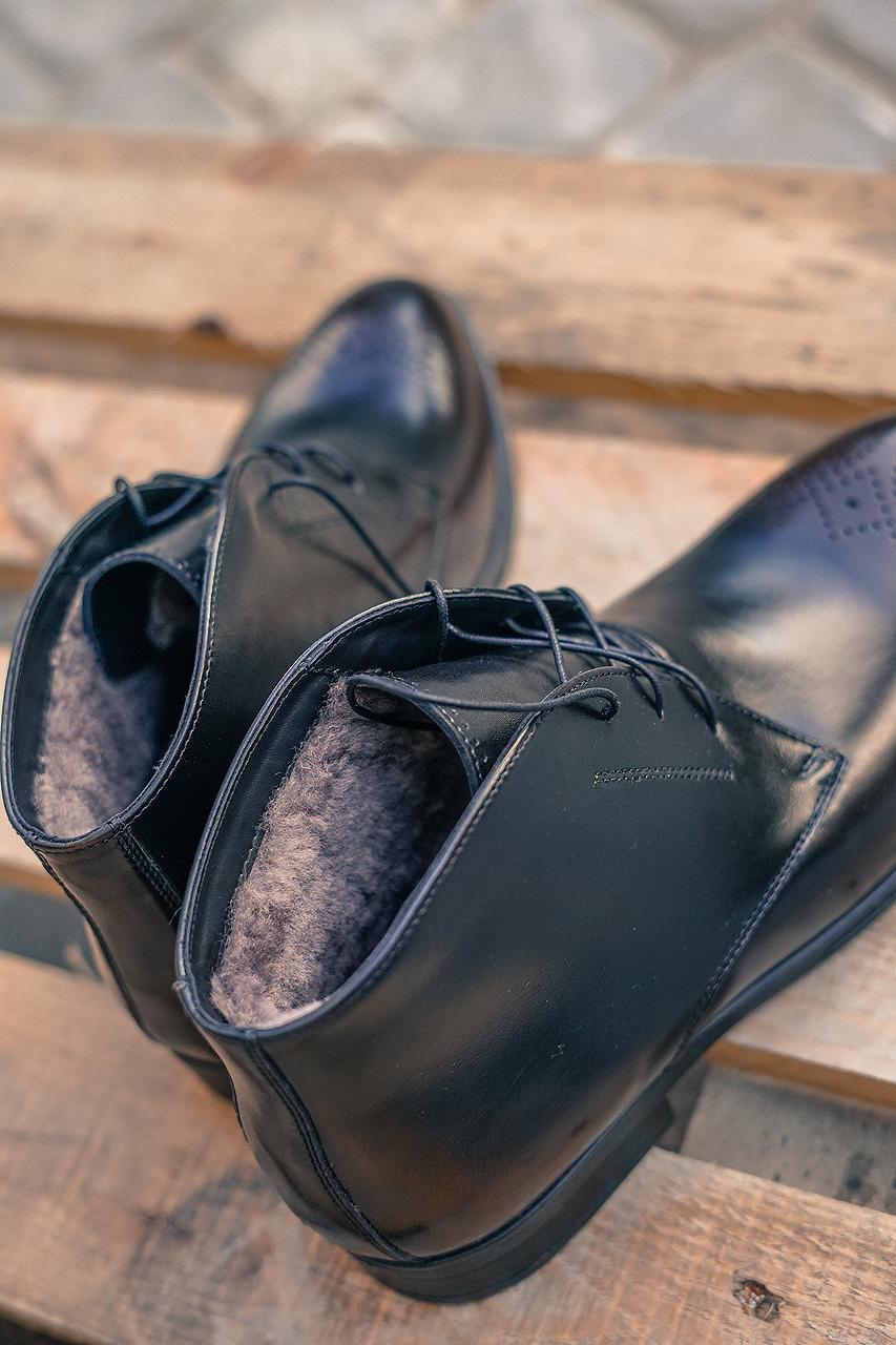 Ботинки Ікос черно-коричневые броги 43 и 44 размер, фото №2 Ботинки Ікос черно-коричневые броги 43 и 44 размер, фото №2