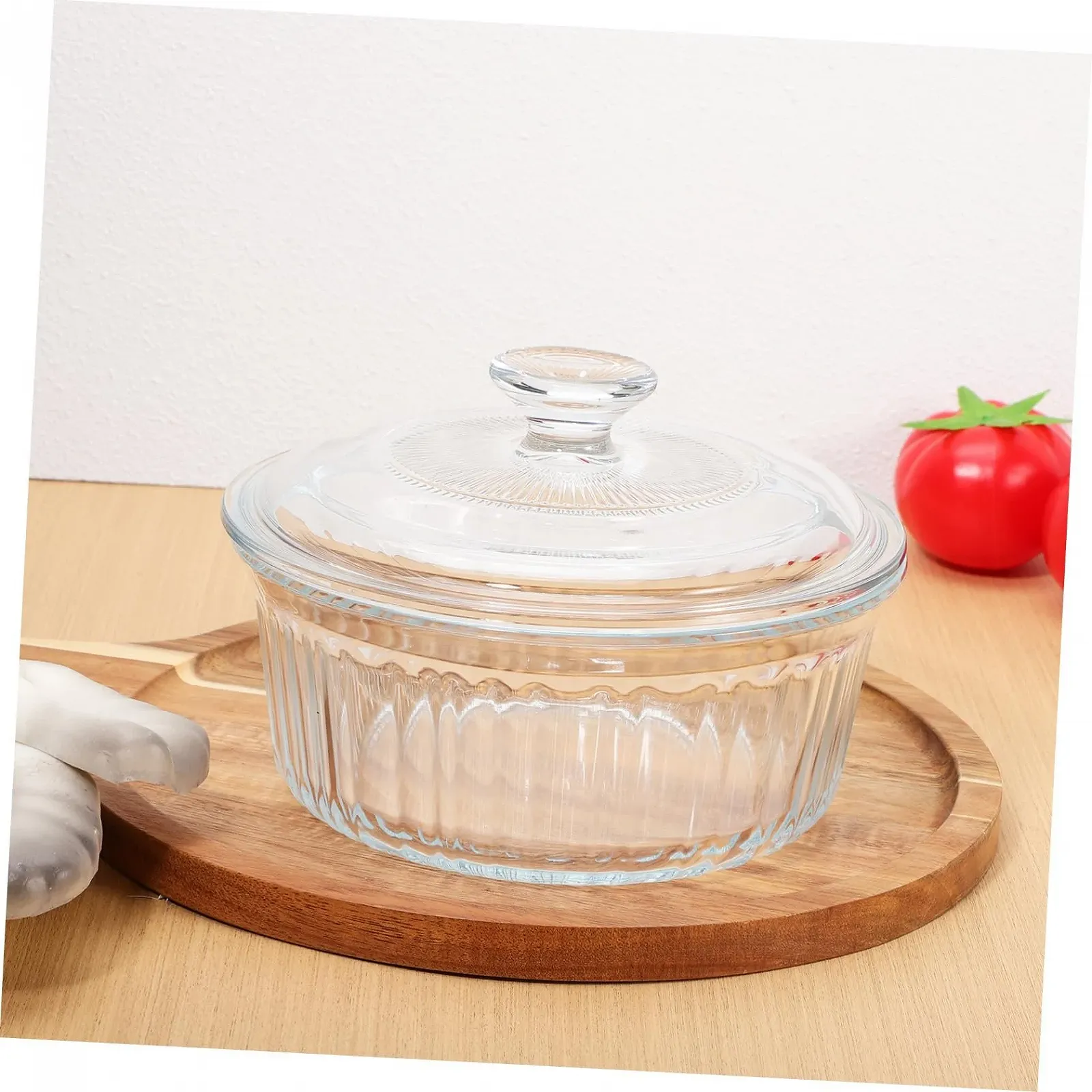 Стеклянная кастрюля Zerodeko с крышкой, термостойкая, боросиликатное стекло, прозрачная, фото №7 Стеклянная кастрюля Zerodeko с крышкой, термостойкая, боросиликатное стекло, прозрачная, фото №7