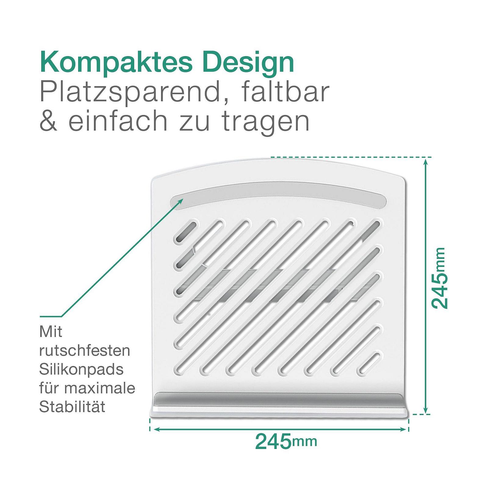 Підставка для ноутбука CELLONIC Регульована Портативна для ноутбуків/планшетів до 17 дюймів ABS з вентиляцією, фото №5