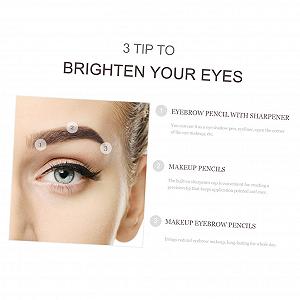 Олівець MERRYHAPY Sharpener Eyebrow Pencils Кавовий 8 шт. synthetic.ua - Фото 1