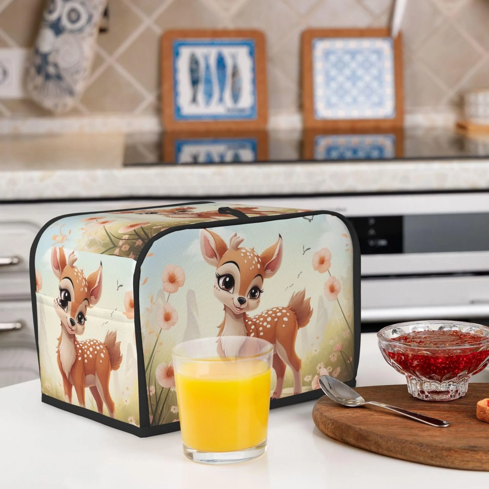 Чохол для тостера на 2 скибочки з двома кишенями, суперм'який, фото №4 Чохол для тостера на 2 скибочки з двома кишенями, суперм'який, фото №4