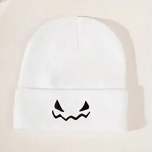 Вязаная шапка унисекс LOIJMK с вышивкой - Фото 1