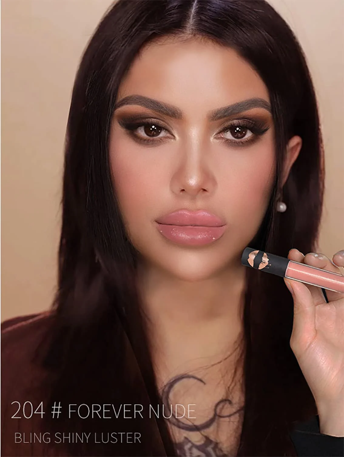 Кремовий блиск для губ PICKX 12 кольорів, водостійкий, фото №3