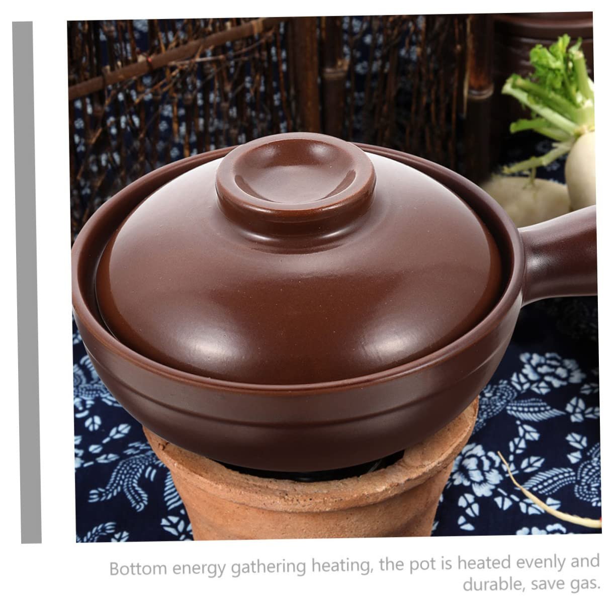 Ківш для тушкування літієва керамічний жаростійкий з бічною ручкою для плити, фото №8 Ківш для тушкування літієва керамічний жаростійкий з бічною ручкою для плити, фото №8