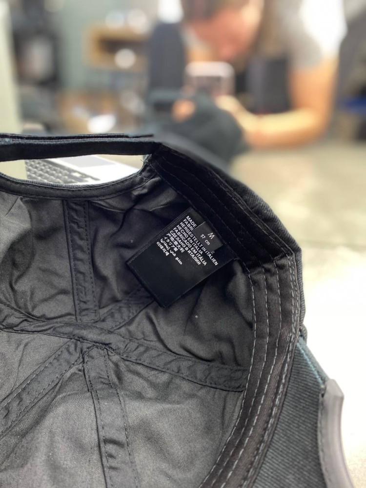 Кепка черная Balenciaga Logo B gu580, фото №4