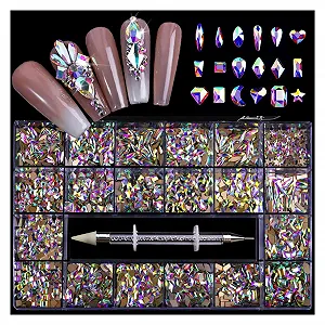 Стразы Тип yaoqijie AB 500 шт. - Фото 1