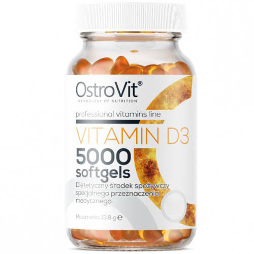 Витамин D3 Ostrovit Vitamin 5000 250 softgel, фото №1