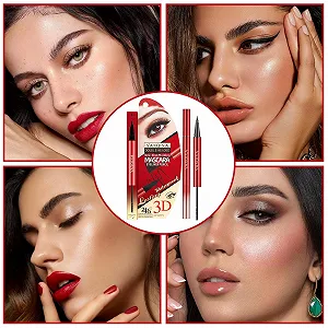 Туш-Підводка для очей, двостороння, плавно наноситься, швидко сохне, довговічна, водостійка synthetic.ua - Фото 1