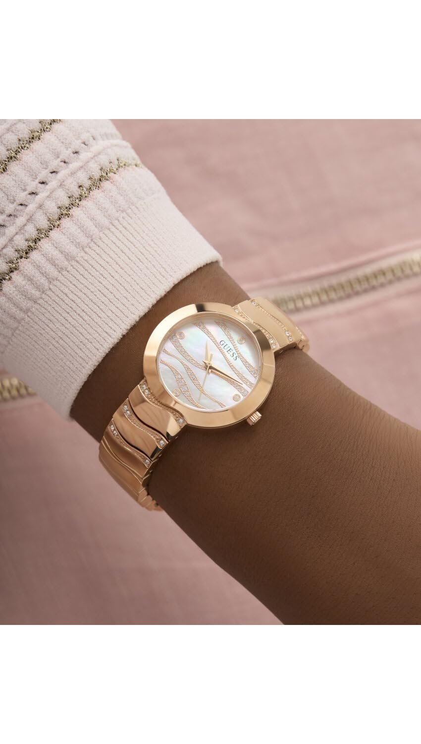 Годинник Аналоговий GUESS GW0871L3 Білий циферблат, фото №6