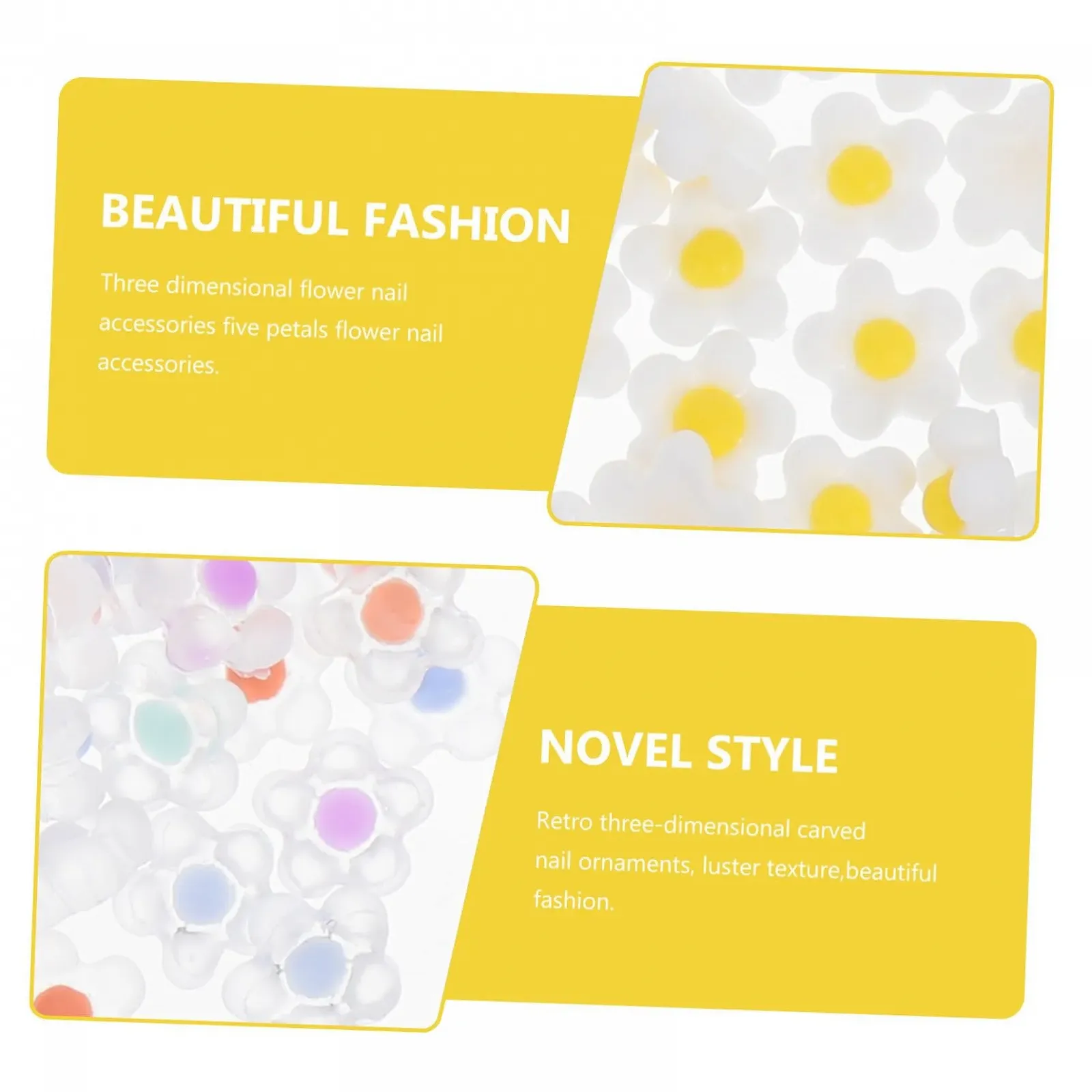 Украшения для ногтей Цветы FRCOLOR 100шт, фото №4