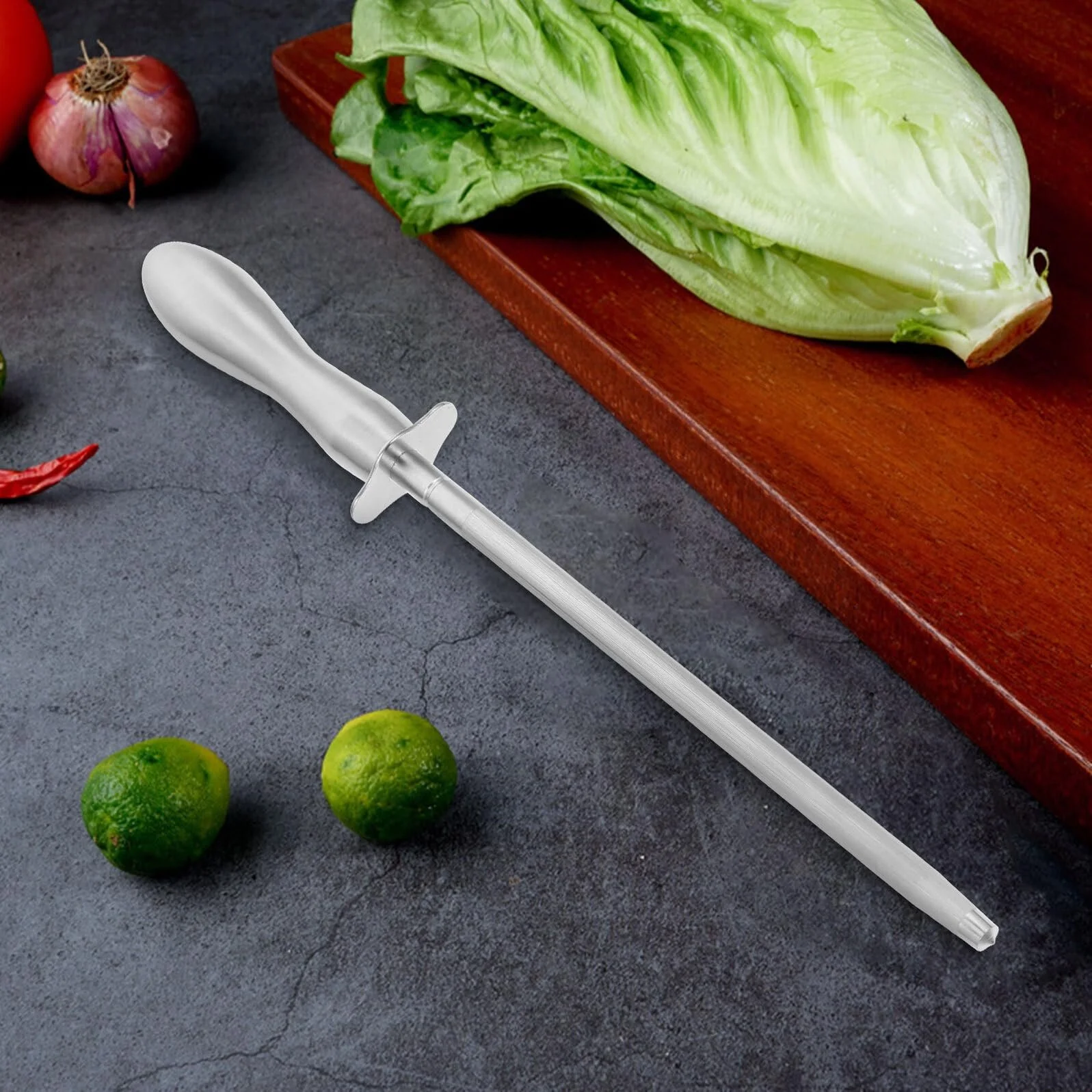 Мусат VANZACK З нержавіючої сталі, багатофункціональний, із закругленими краями, фото №6