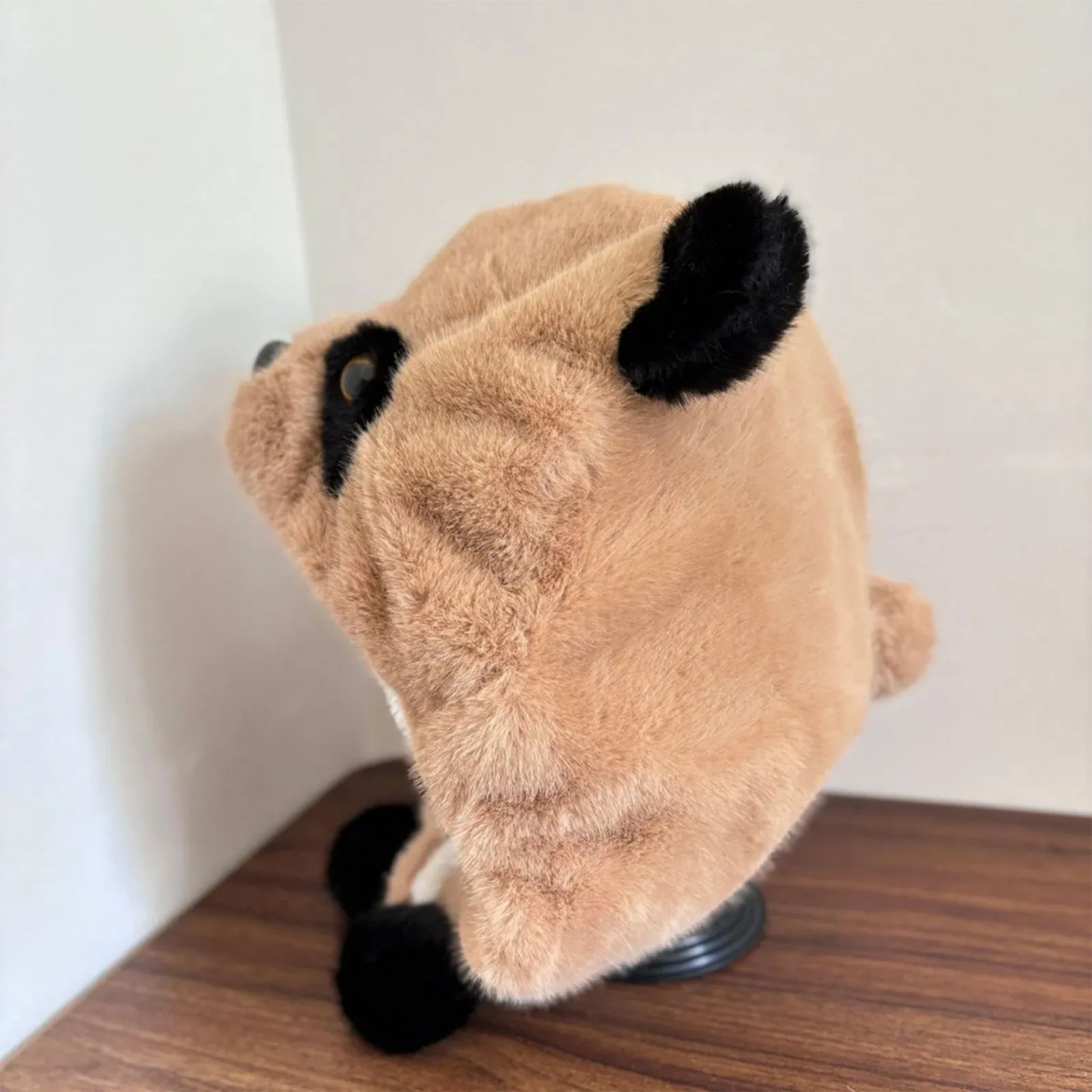 Шапка Senermter Panda, шапка с медвежьими ушками, милая шапка с головой панды, теплая шапка с ушками животных, плюшевая шапка животного, мягкая шапка-кукла панда для повседневной носки, спортивной одежды, ежедневных прогулок, Дня матери, фото №6