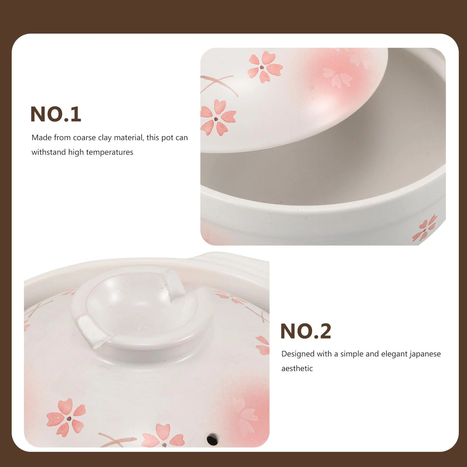 Горщик глиняний термостійкий з кришкою для газових плит, фото №7