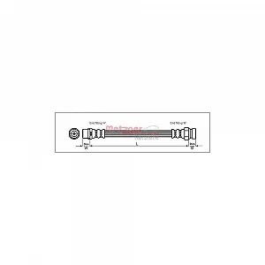 Тормозной шланг METZGER 4110348 FORD VAG передний мост слева - Фото 1