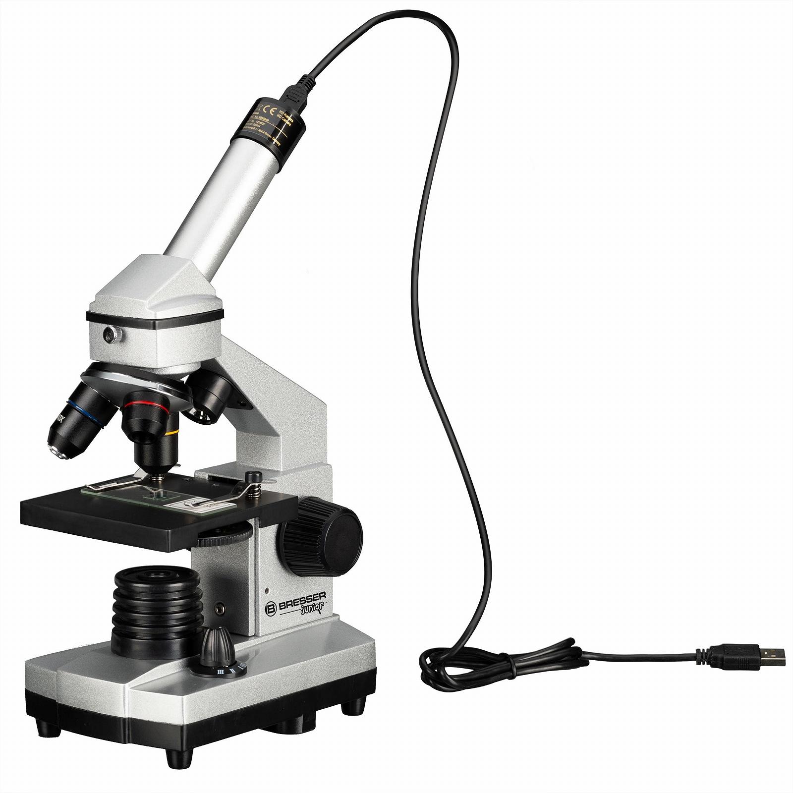 Микроскоп Bresser Junior Biolux DE 40x-1024x с USB камерой и аксессуарами, фото №7