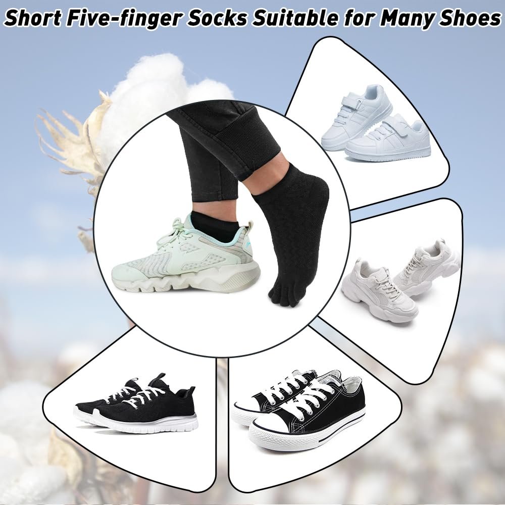 Шкарпетки з пальцями, 8 пар (36-41), фото №6