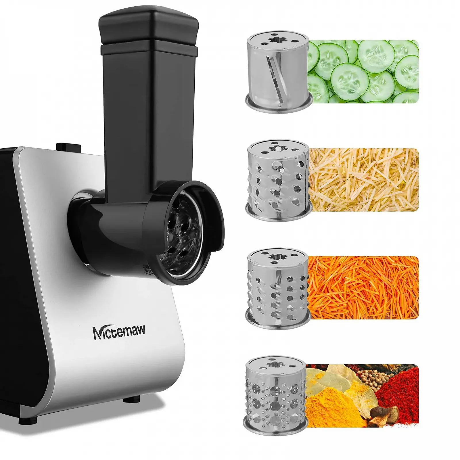 Мясорубка электрическая 2000 Вт 3 диска 4 насадки-барабана Sausage Machine, фото №4