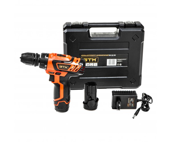 Дриль-шурупокрут акум DS12/30, 12В 30Нм 2шв +акум.1,5Аг-2шт, зарядний пристрій, фото №5