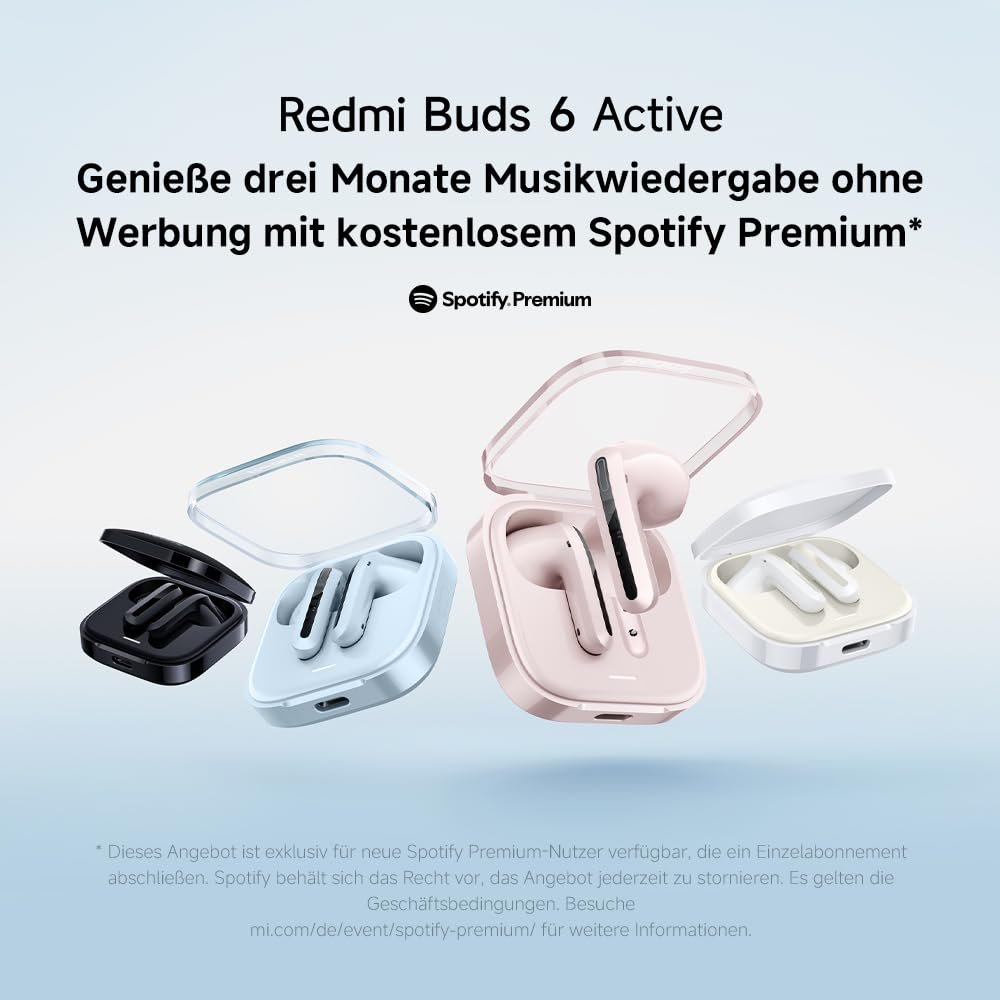 Наушники-вкладыши Redmi Buds 6 Active Черный, фото №4