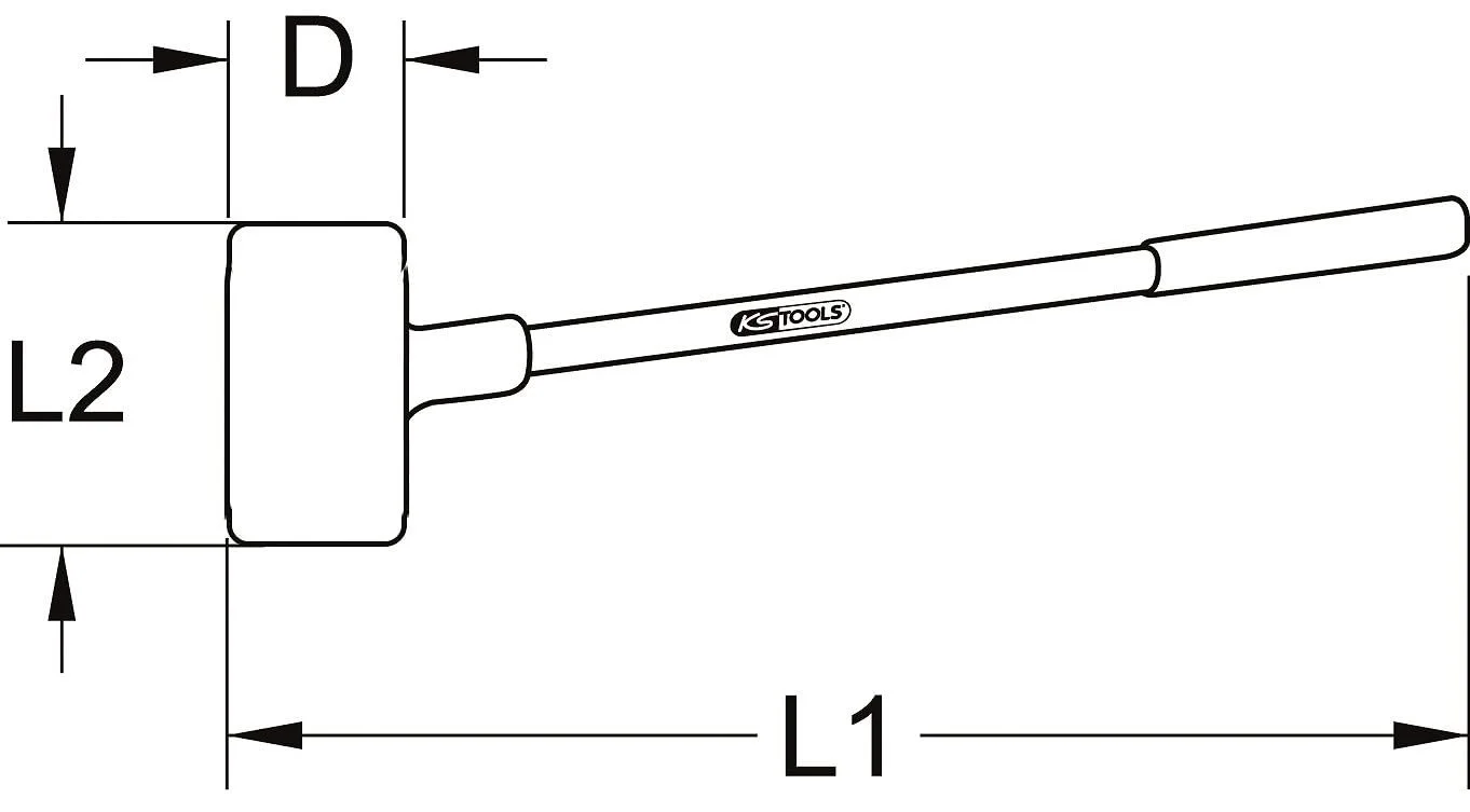 Молоток безінерційний KS Tools 140.5259 4500 г, фото №5 Молоток безінерційний KS Tools 140.5259 4500 г, фото №5