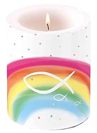 Свічка Ліхтарик Веселка Рибка Різнобарвний Прикраса Комунія Конфірмація 9 см Висота 7.5 см Діаметр, фото №1 Свічка Ліхтарик Веселка Рибка Різнобарвний Прикраса Комунія Конфірмація 9 см Висота 7.5 см Діаметр, фото №1