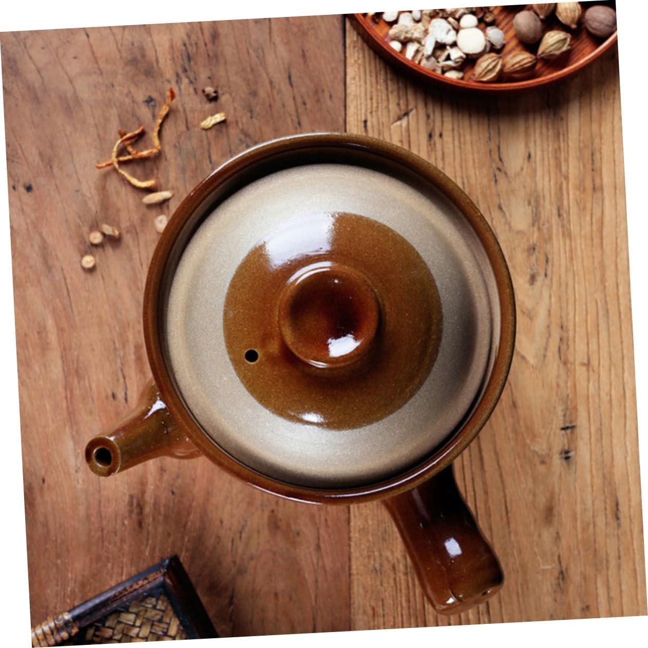 Глиняний горщик SOLUSTRE для китайської медицини термостійкий безшовний гладка поверхня без запаху, фото №3 Глиняний горщик SOLUSTRE для китайської медицини термостійкий безшовний гладка поверхня без запаху, фото №3