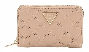 Купити Гаманець GUESS Giully SLG Zip Around Світло-бежевий - Фото 1 Гаманець GUESS Giully SLG Zip Around Світло-бежевий - Фото 1