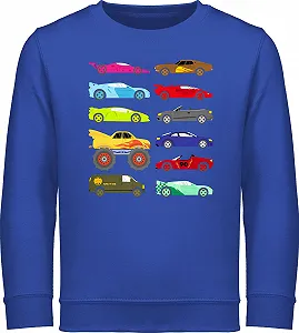 Дитячий світшот Shirtracer Трактор Екскаватор Co. Перегонові автомобілі та вантажівки - Фото 1