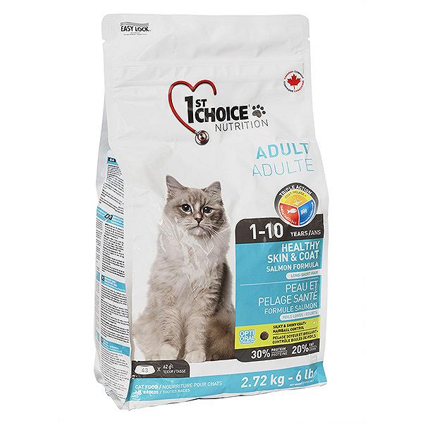 Сухий суперпреміум корм для кішок 1st Choice Adult Healthy Skin&Coat 2.72 кг 65672262033, фото №1