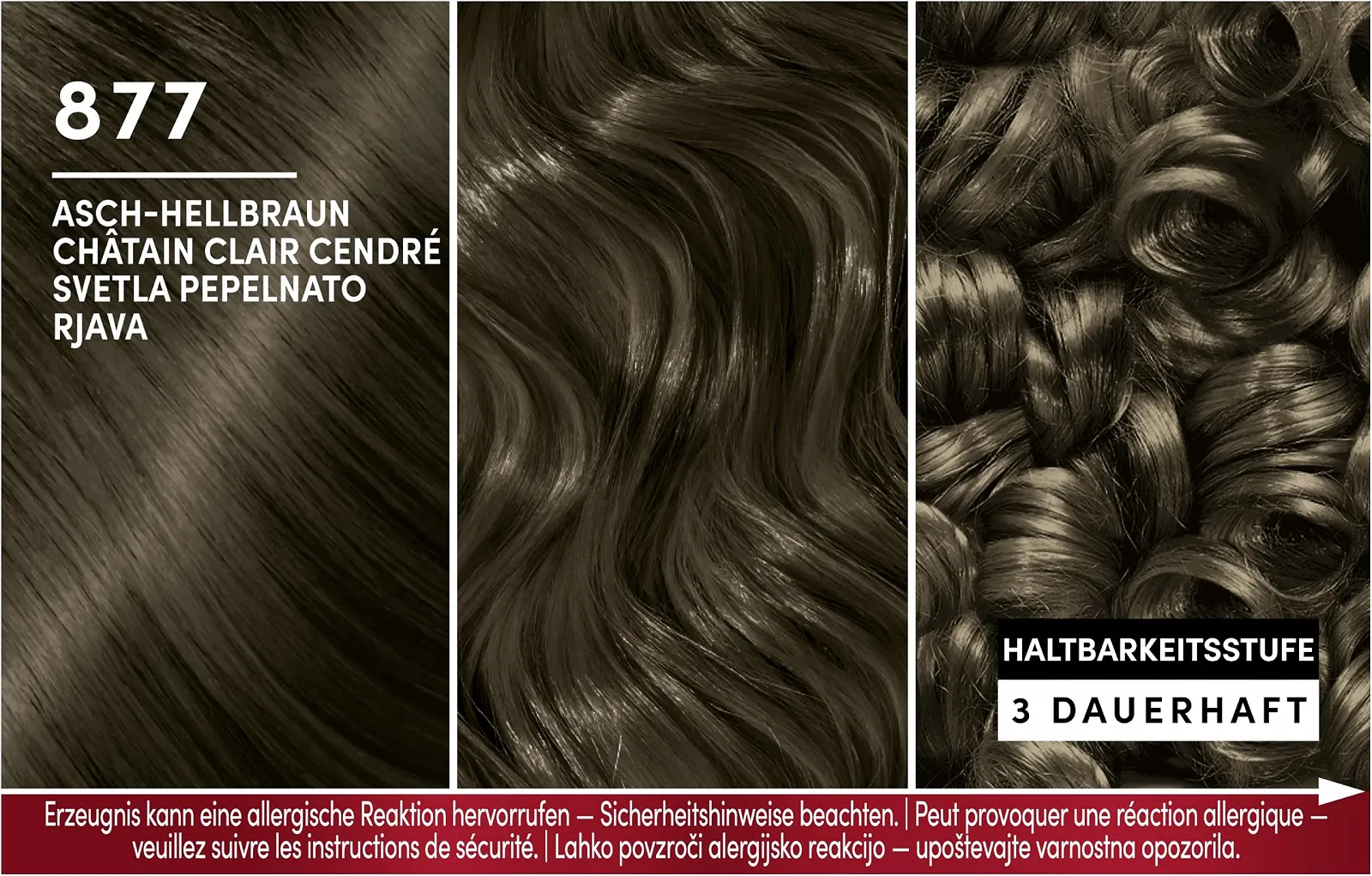 Крем-фарба для волосся Brillance Intensive Colour Cream 877 Попелястий Світло-Коричневий (2 x 170 мл), стійка фарба для волосся з діамантовим блиском та кондиціонером, фарбування на 10 тижнів інтенсивності кольору та 100% покриття сивини, фото №4 Крем-фарба для волосся Brillance Intensive Colour Cream 877 Попелястий Світло-Коричневий (2 x 170 мл), стійка фарба для волосся з діамантовим блиском та кондиціонером, фарбування на 10 тижнів інтенсивності кольору та 100% покриття сивини, фото №4