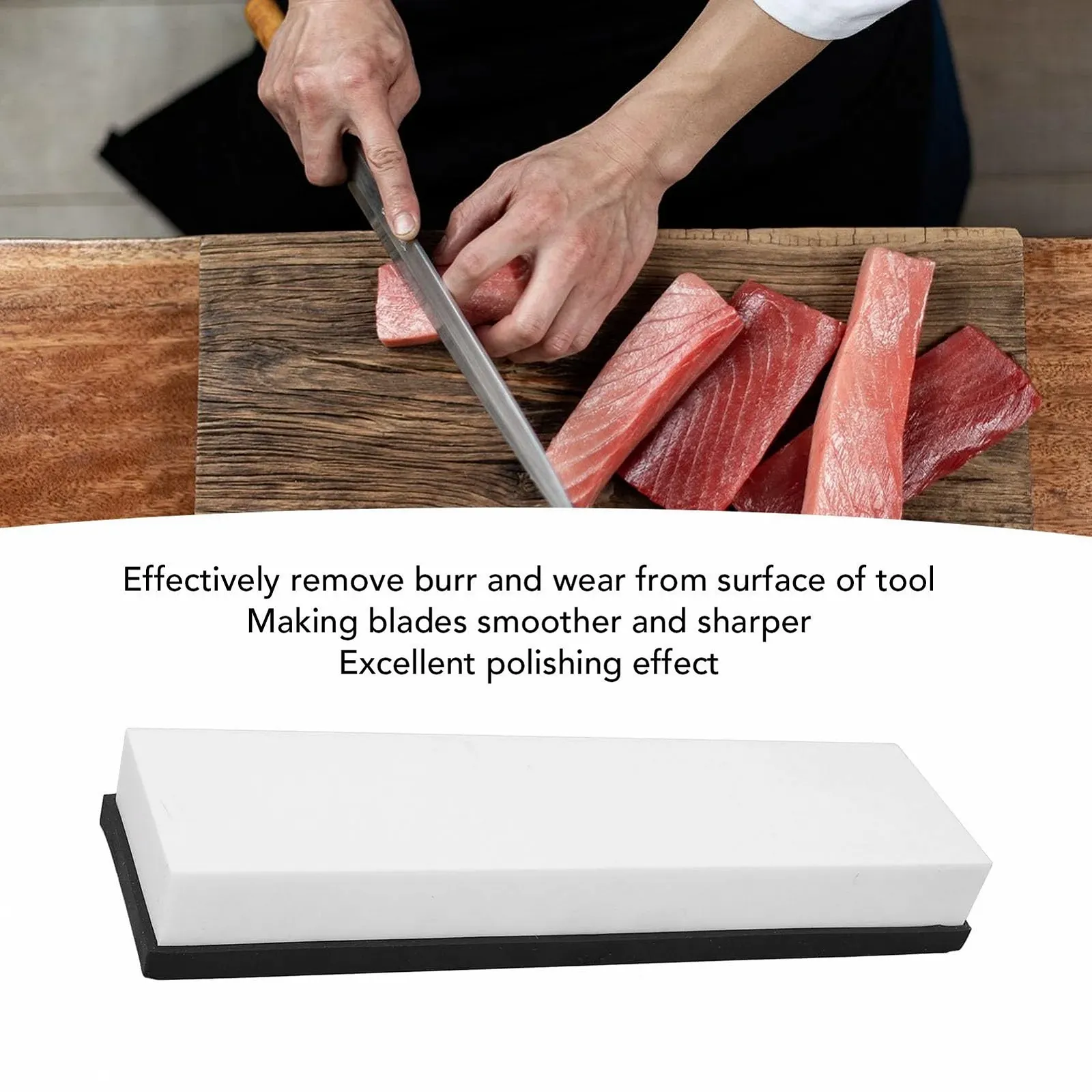 Набор точильных камней FLEXMAN 4000 зернистость высокой твердости с защитным кольцом для кухонных и столярных инструментов, фото №2