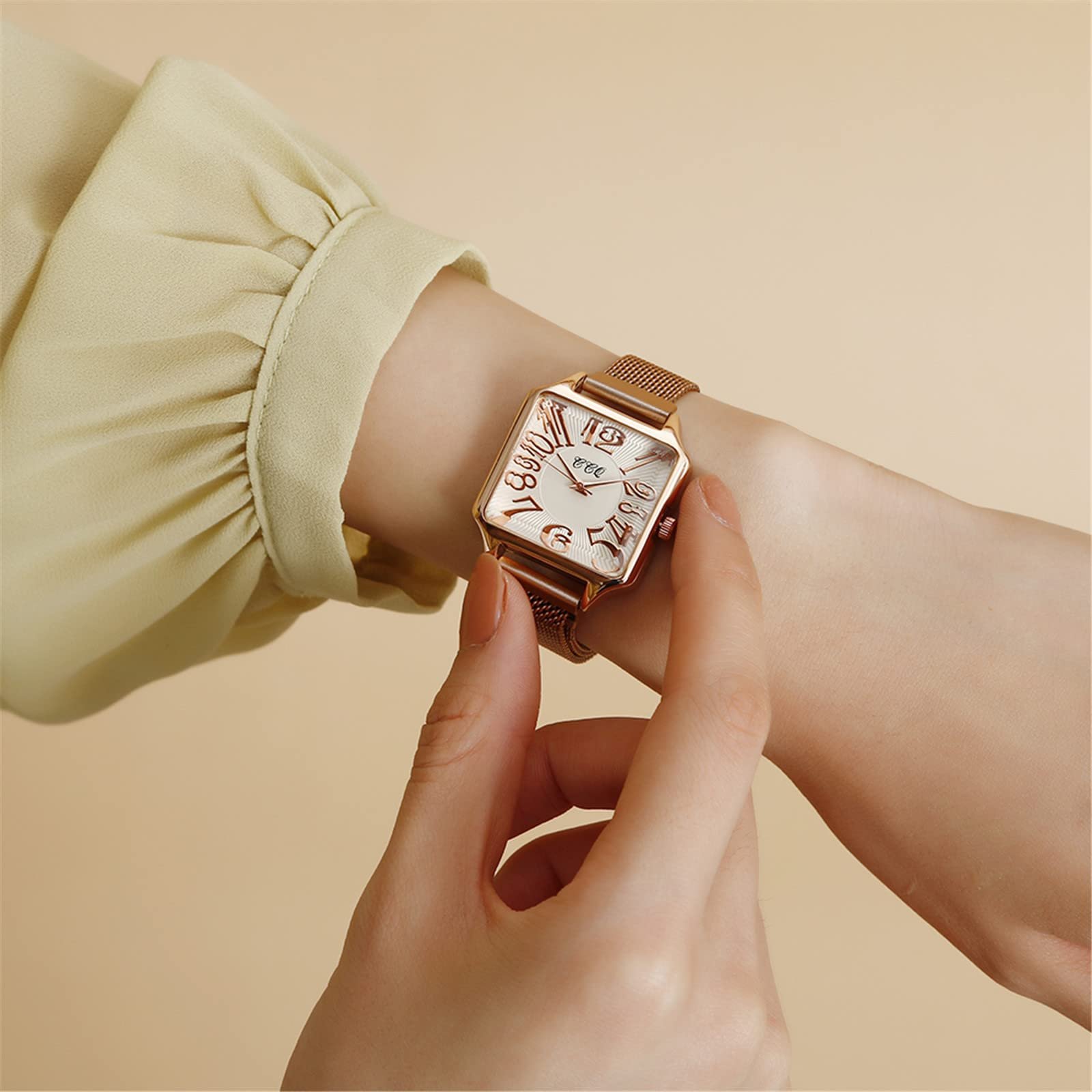 Женские аналоговые кварцевые часы Generisch с сетчатым ремешком, фото №3 Женские аналоговые кварцевые часы Generisch с сетчатым ремешком, фото №3