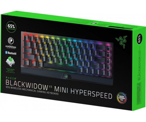 Клавіатура бездротова Razer BlackWidow V3 Mini Hyperspeed Green Switch Black (RZ03-03891600-R3R1), фото №6 Клавіатура бездротова Razer BlackWidow V3 Mini Hyperspeed Green Switch Black (RZ03-03891600-R3R1), фото №6