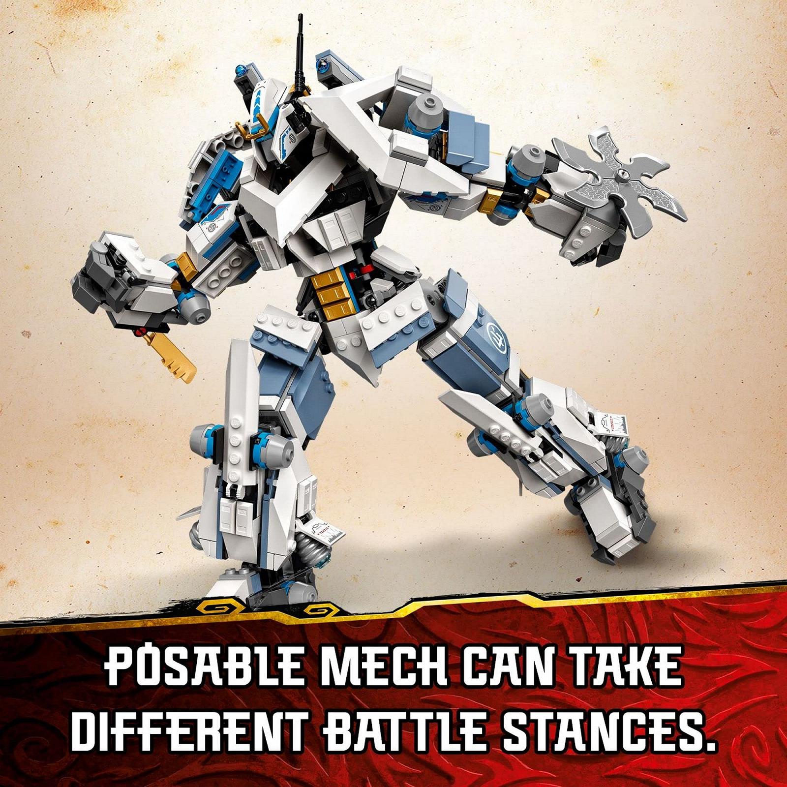 Конструктор LEGO Ninjago Legacy Zane's Titan Mech Battle 71738 Ninja Toy, 840 деталей, фото №3