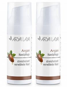 Крем для рук ARYA LAYA Argan Care, набор 2 x 50 мл: питательный и защитный уход для ваших рук с дополнительной дозой влаги, насыщенная формула для мягкой, ухоженной кожи, веганский - Фото 1