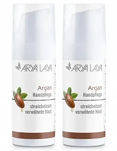 Крем для рук ARYA LAYA Argan Care, набор 2 x 50 мл: питательный и защитный уход для ваших рук с дополнительной дозой влаги, насыщенная формула для мягкой, ухоженной кожи, веганский - Фото 1