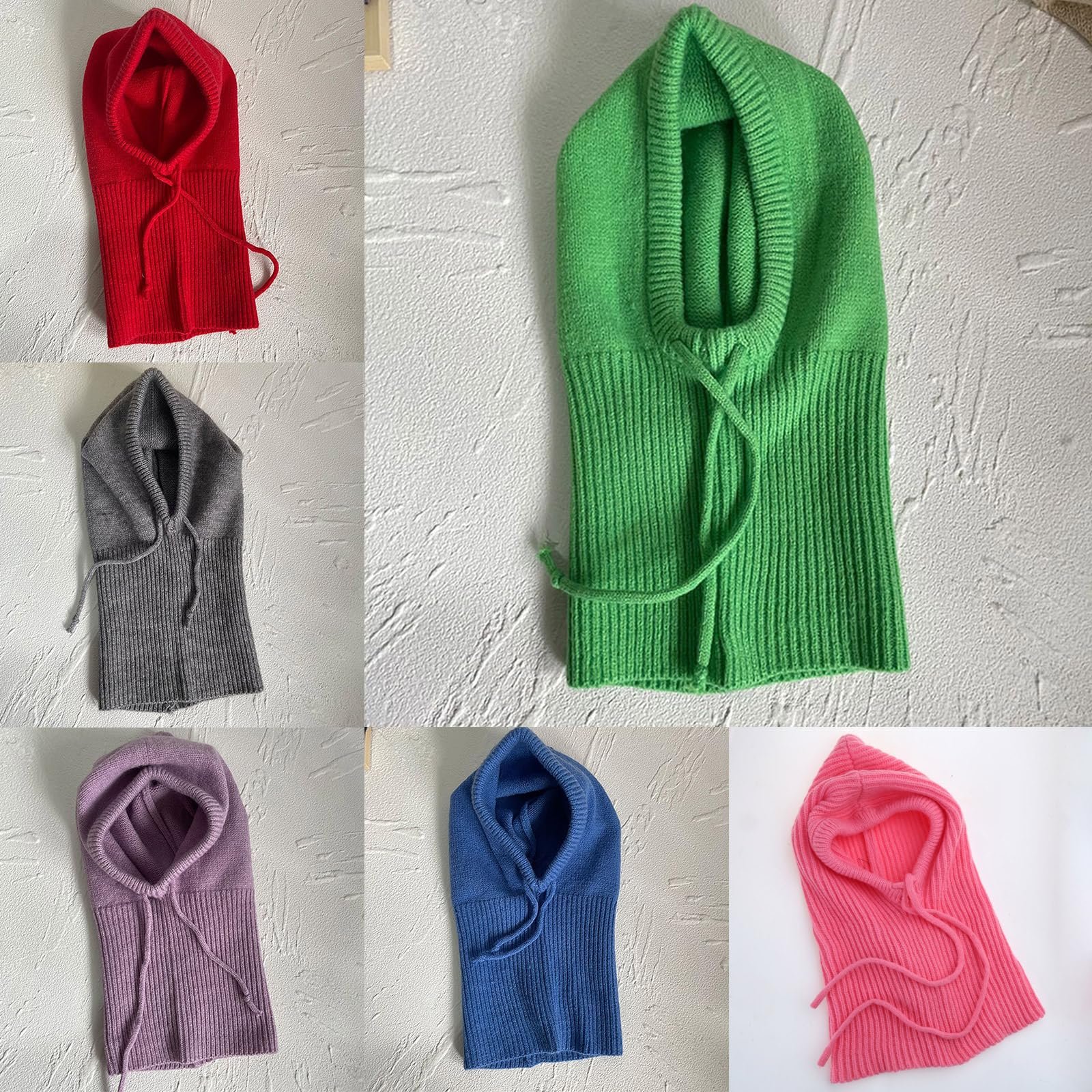 В'язана шапка ISOLAY для захисту шиї з вовни, зимова тепла в'язана, фото №7 В'язана шапка ISOLAY для захисту шиї з вовни, зимова тепла в'язана, фото №7