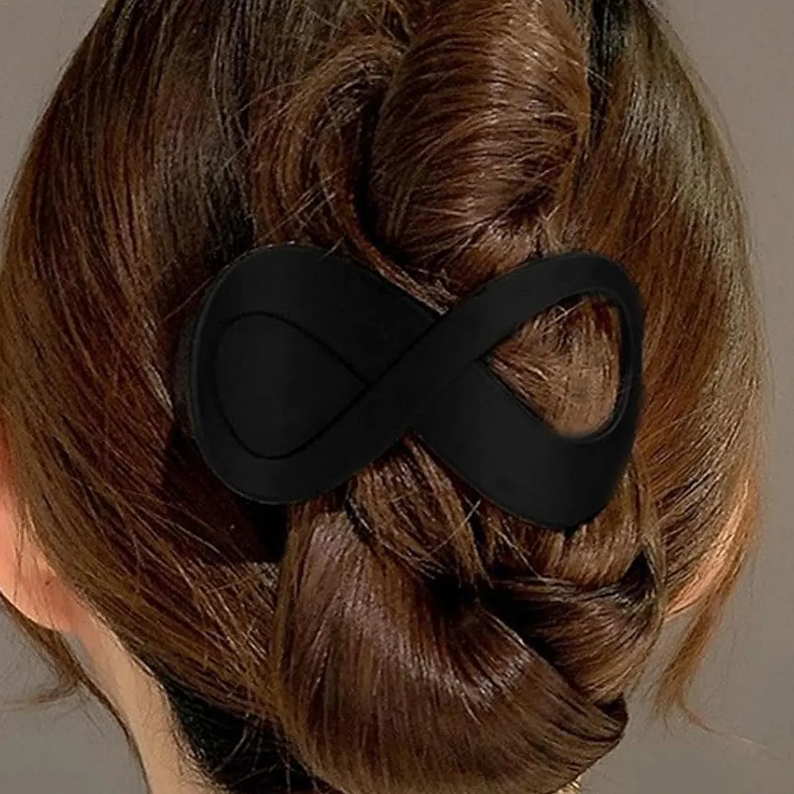 Краб для волос Twist Элегантный | Простой стиль акриловый краб для волос | Модные аксессуары с задней пластиной для женщин Нескользящий прочный держатель для длинных волос, фото №2