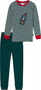 Піжама Schiesser Для хлопчиків Махра Щур Генрі Kn Довгий Комплект - Фото 1