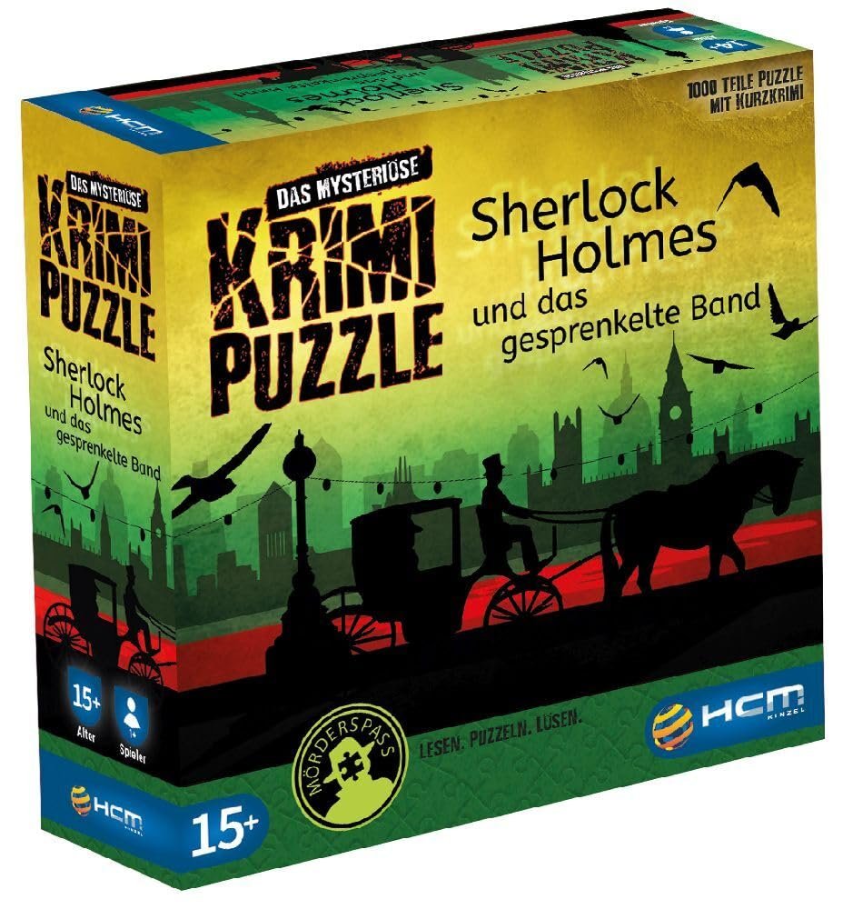 Пазл HCM Kinzel 55173 Sherlock Holmes The Mysterious Crime Puzzle 1000 деталей Разноцветный, фото №1