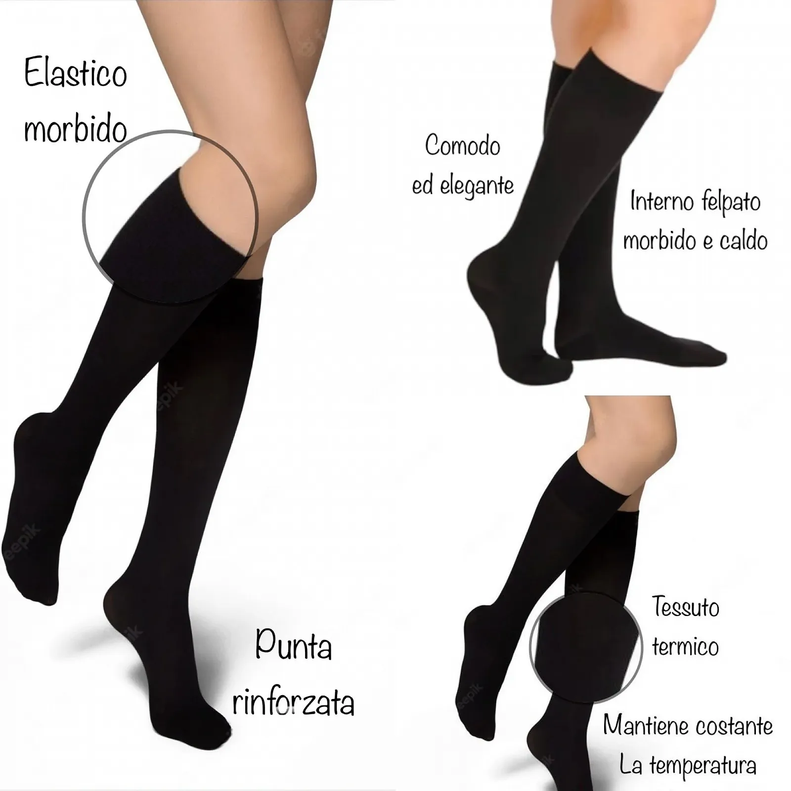 Шкарпетки Lucchetti Milano для жінок - Теплі - 3 пари, фото №5 Шкарпетки Lucchetti Milano для жінок - Теплі - 3 пари, фото №5