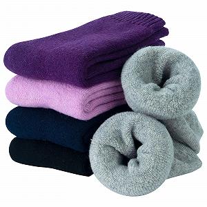 Носки Женские Justay Зимние Шерстяные 5 пар Термоноски Узорные Вязаные 35-41 - Фото 1